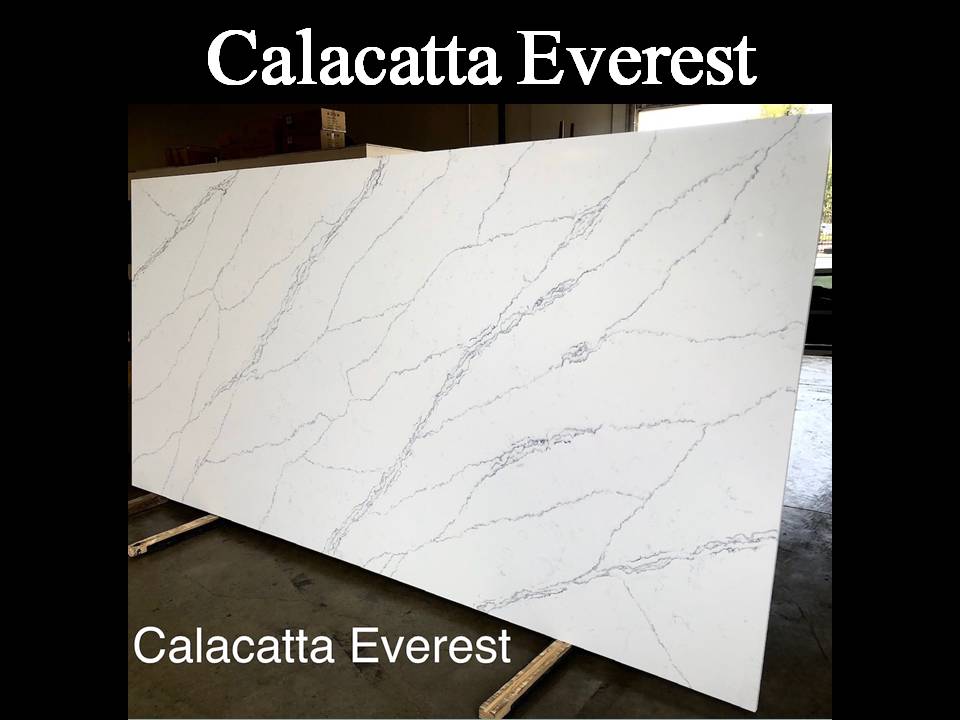 Calacatta Everest New Kitchen, Everest White Quartz Countertops
